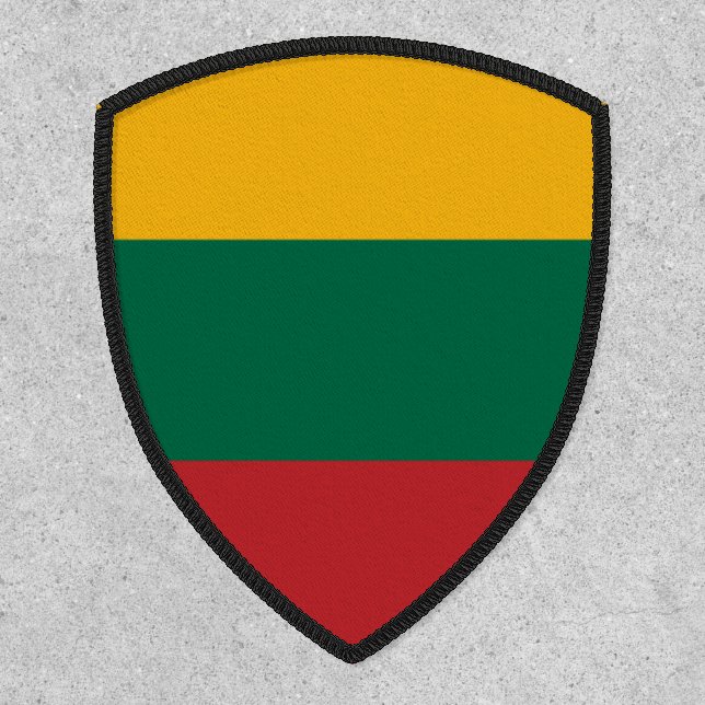 Lithuanian Flag, Flag of Lithuania Patch (Front)