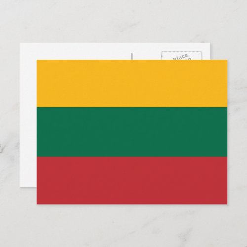 Lithuanian Flag Flag of Lithuania Postcard