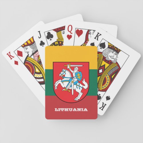 Lithuanian Flag Games Lithuania Playing Cards