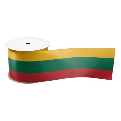 Lithuanian Flag  Lithuania holiday  sports Satin Ribbon