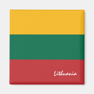 Lithuanian flag & Lithuania travel, holiday/sports Magnet