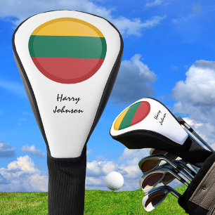 Lithuanian Flag & Monogrammed Golf Clubs Covers
