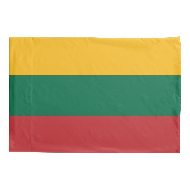 Lithuanian Flag Pillow Case (Back)
