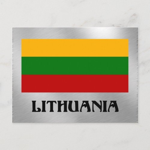 Lithuanian Flag Postcard