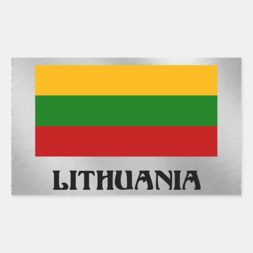 Lithuanian Flag Rectangular Sticker