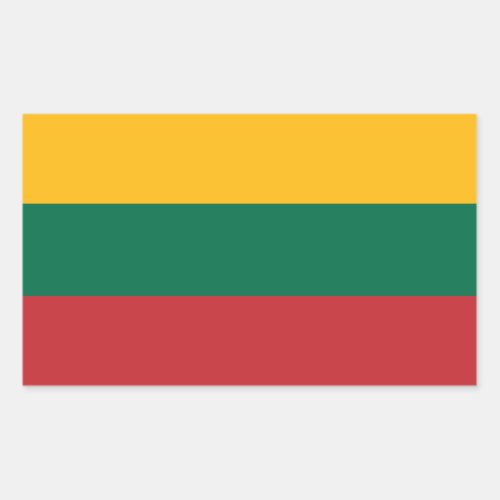 Lithuanian Flag Rectangular Sticker