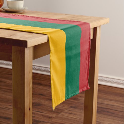 Lithuanian flag  Sports fan house decor Lithuania Short Table Runner