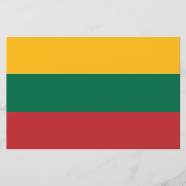 Lithuanian Flag Stationery (Front)