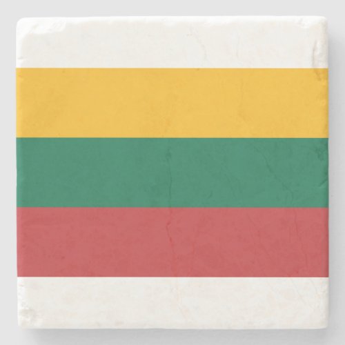 Lithuanian Flag Stone Coaster