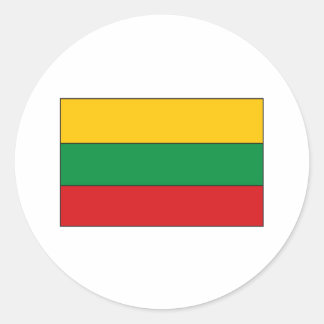 Lithuanian Flag T-shirts and Gifts Classic Round Sticker