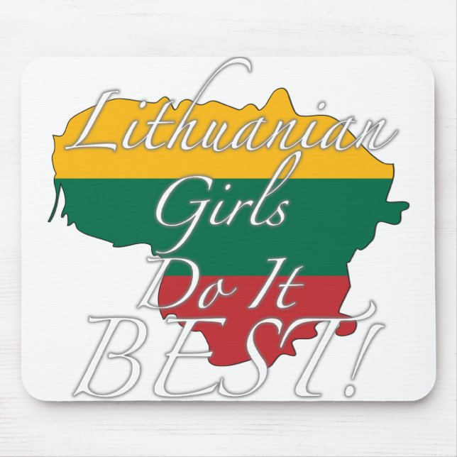 Lithuanian Girls Do It Best! Mouse Pad (Front)