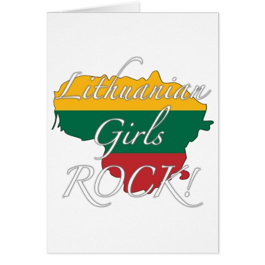 Lithuanian Girls Rock! Cards (Front)