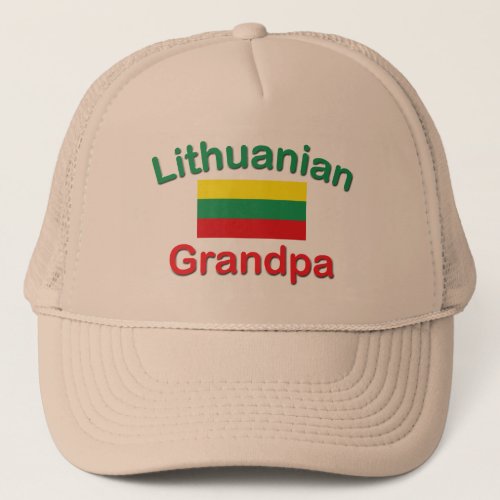 Lithuanian Grandpa Trucker Hat