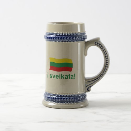 Lithuanian i sveikata Cheers Beer Stein