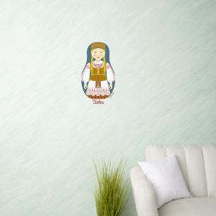 Lithuanian Matryoshka Wall Decal