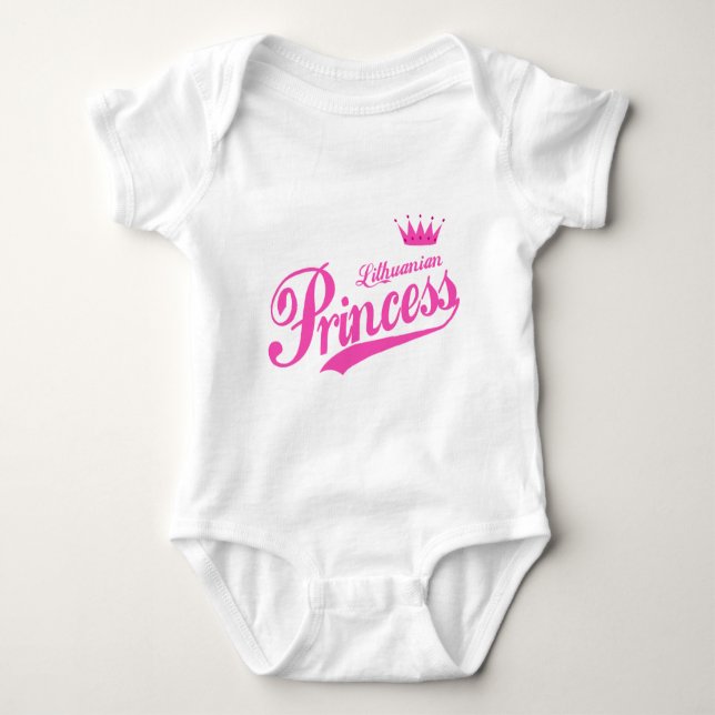 Lithuanian Princess Baby Bodysuit (Front)