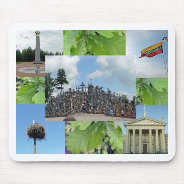 Lithuanian sites mouse pad (Front)