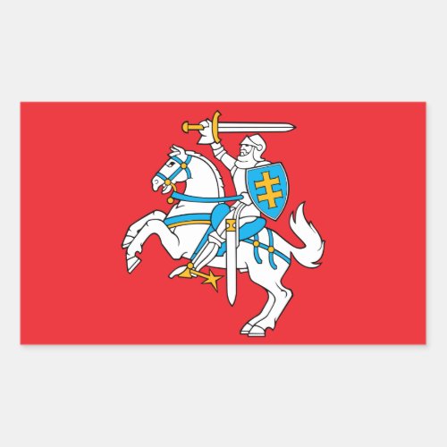 Lithuanian State Flag Rectangular Sticker
