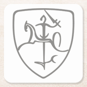 Lithuanian Vytis Coaster Set