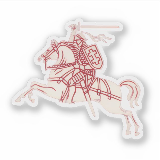Lithuanian Vytis Sticker (Front)