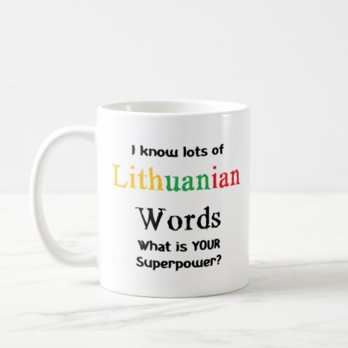 lithuanian words coffee mug