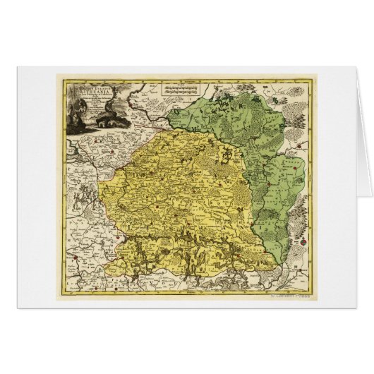 LithuaniaPanoramic MapLithuania Cards (Front Horizontal)