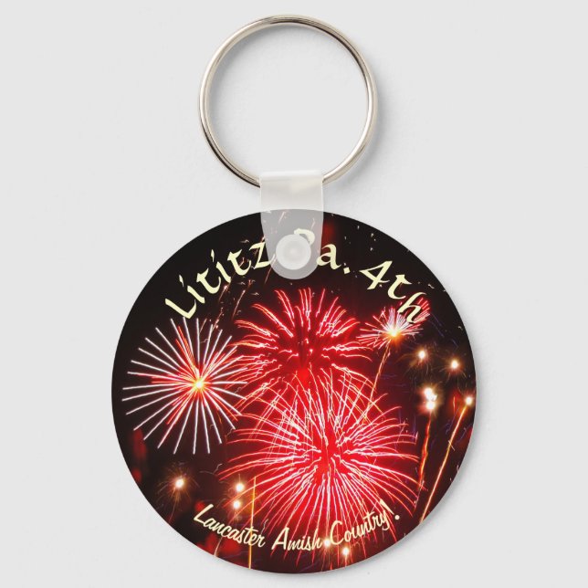 Lititz 4th of July Keychain (Front)