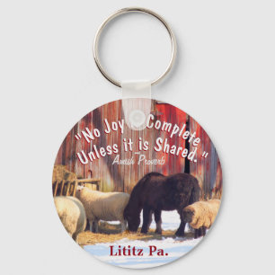 Lititz Pa. Amish joy Keychain