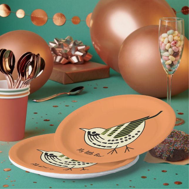 Litte Birdy  Paper Plates (Multi)