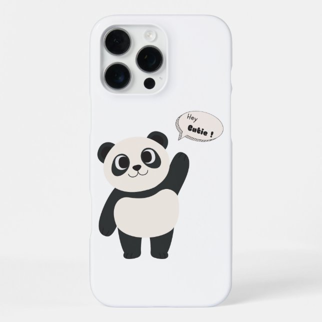 Littel cute panda  iphone case (Back)