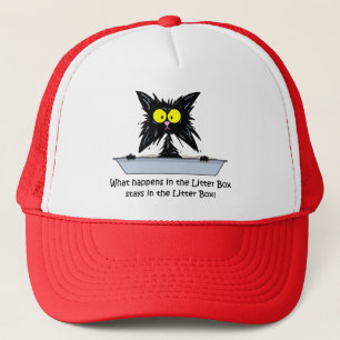 Litterbox Cat Trucker Hat