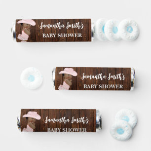 Little AA Cowgirl Western Baby Shower Breath Savers® Mints