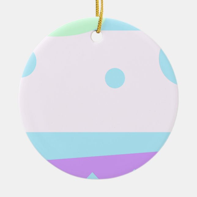 Little Abstract Monster - Ceramic Ornament (Front)