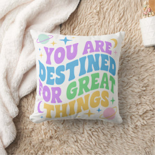 Little Achiever Inspiration for Growing Kids Throw Pillow