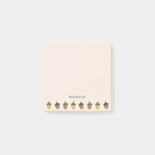 Little Acorns With Personalized Name Post-it Notes