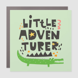 Little Adventurer Alligator Car Magnet