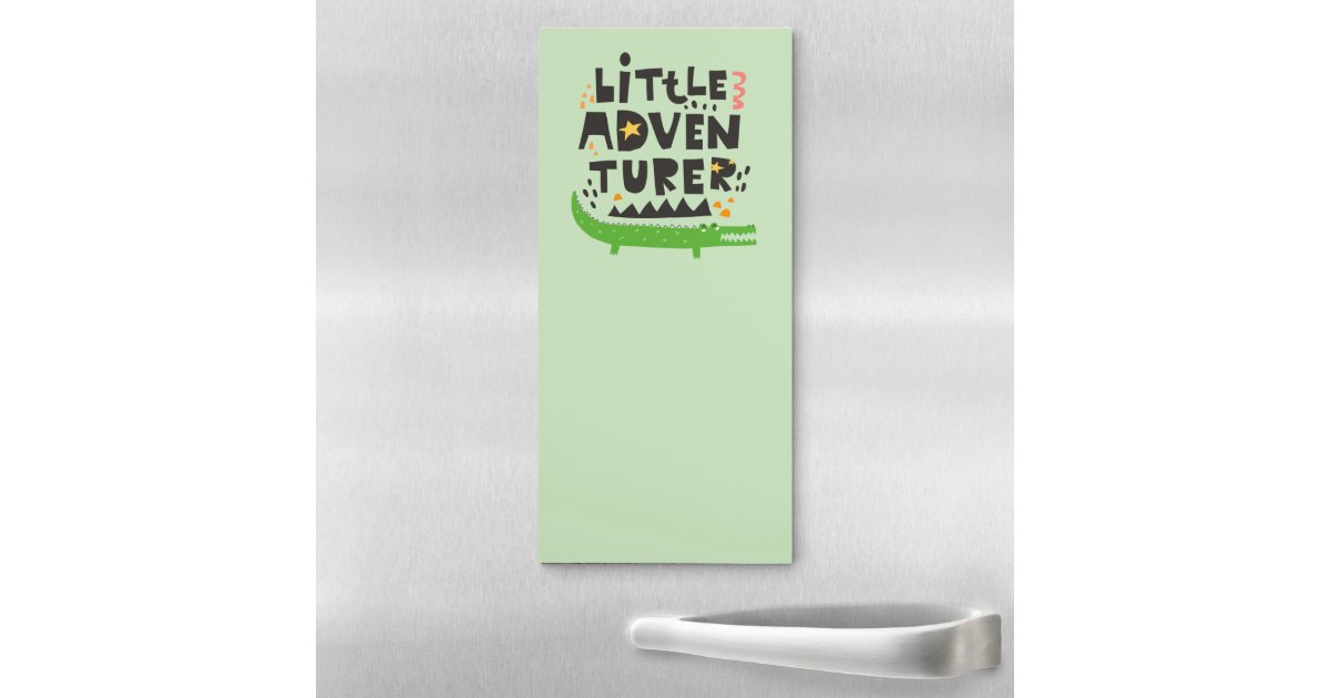 Little Adventurer Alligator Magnetic Notepad | Zazzle