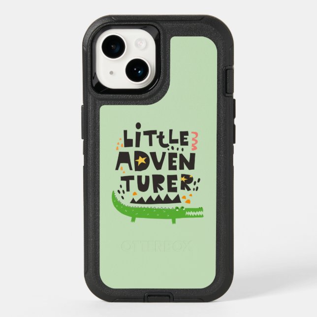 Little Adventurer Alligator Otterbox iPhone Case (Back)