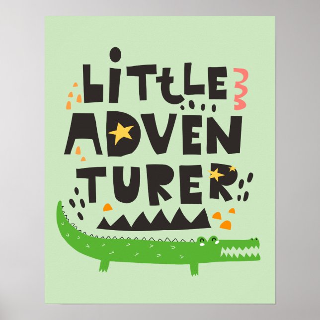Little Adventurer Alligator Poster (Front)