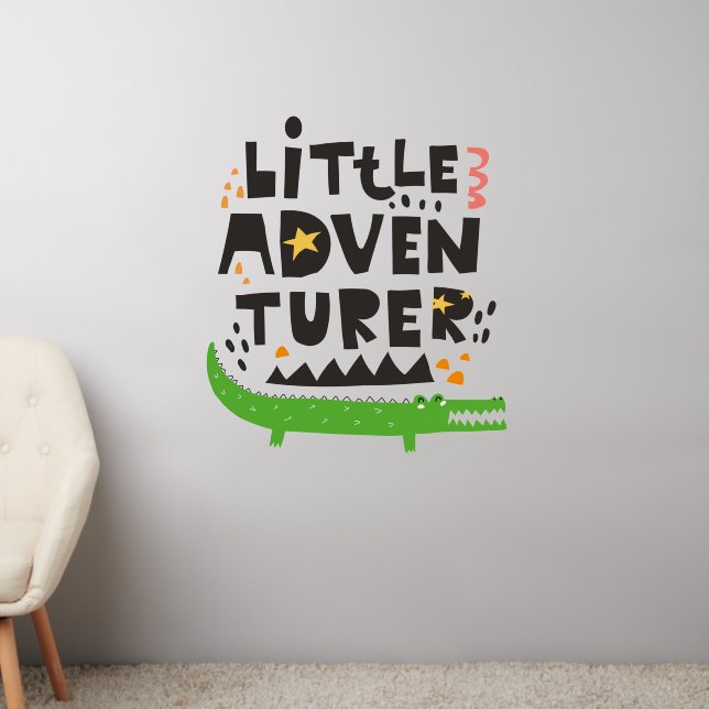 Little Adventurer Alligator Wall Decal (Living Room 2)
