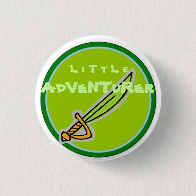 Little Adventurer Pinback Button (Front)