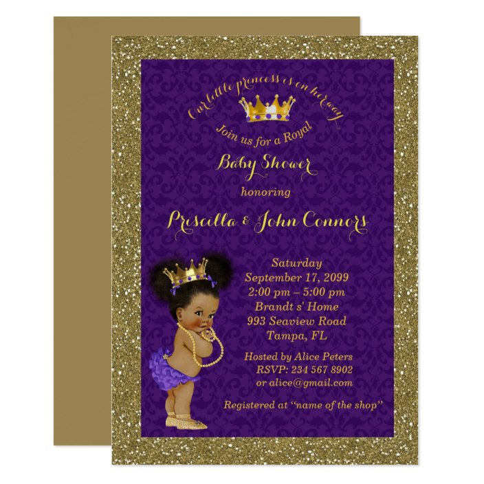 zazzle princess baby shower invitations