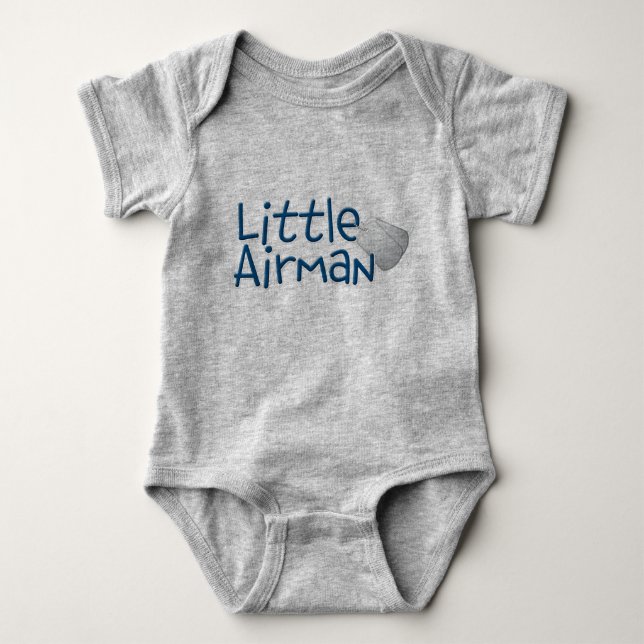 Little Airman - Military Baby Baby Bodysuit (Front)