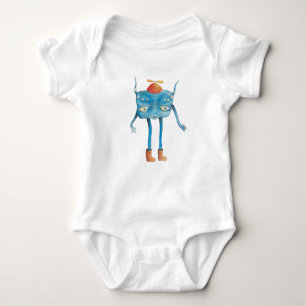 Little Alien Pi   Baby Bodysuit