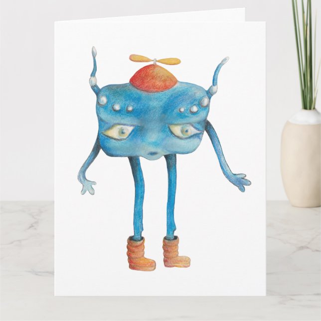 Little Alien Pi  Card (Front)