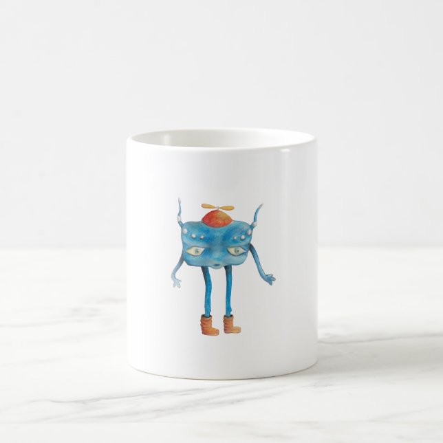 Little Alien Pi  Coffee Mug (Center)