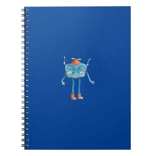 Little Alien Pi Illustration  Notebook (Front)