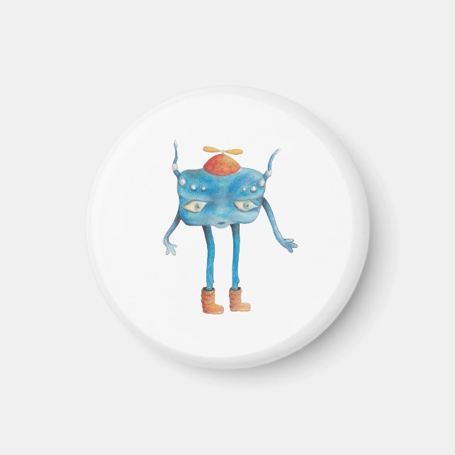 Little Alien Pi   Magnet (Front)