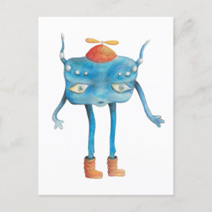 Little Alien Pi  Postcard