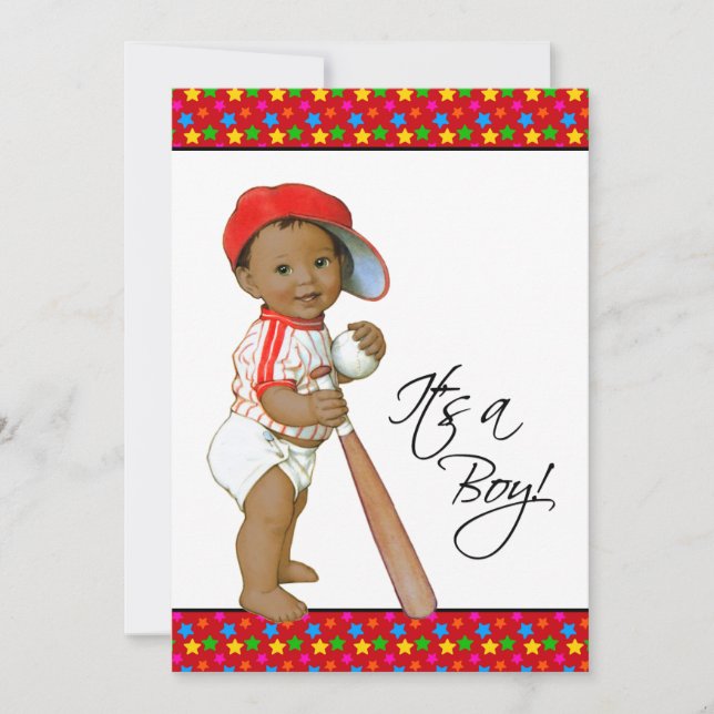 Little All Star Baby Shower Invitation (Front)